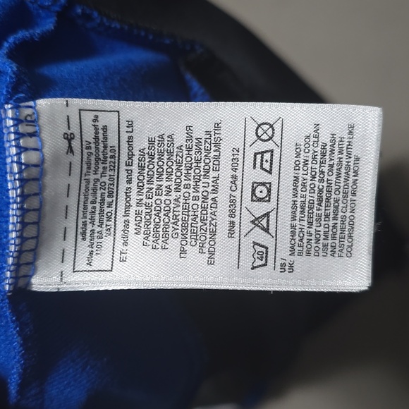 Adidas Track Jacket Youth Size Medium Black,Blue,White - Picture 13 of 15